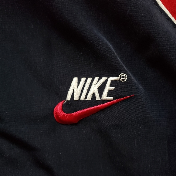 Retro Vintage Unisex Nike Jacket Embroidered Swoosh Stripes - Picture 3 of 13